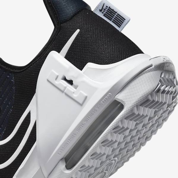 Nike LeBron Witness 6 Ženske Tenisice za košarku Crne Tamno Obsidijanske Bijele | NK460FQM