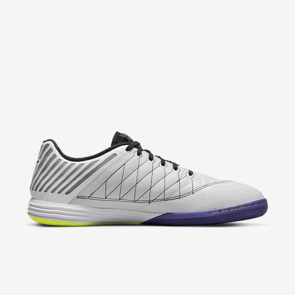 Nike Lunar Gato II IC Indoor Court Muške Tenisice Za Nogomet Bijele Žute Crne | NK179DAO