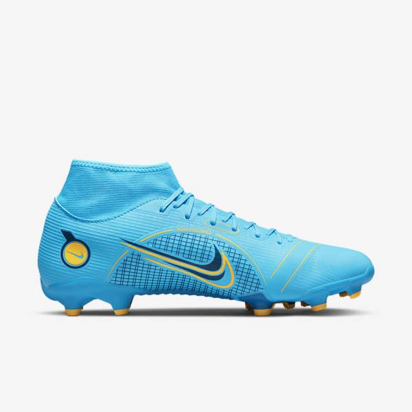 Nike Mercurial Superfly 8 Academy MG Multi-Grounds Ženske Tenisice Za Nogomet Plave Narančaste | NK907PWI