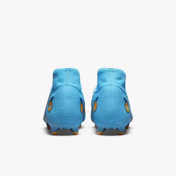 Nike Mercurial Superfly 8 Academy MG Multi-Grounds Ženske Tenisice Za Nogomet Plave Narančaste | NK907PWI