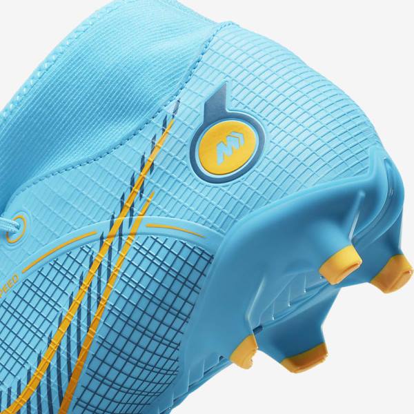 Nike Mercurial Superfly 8 Academy MG Multi-Grounds Ženske Tenisice Za Nogomet Plave Narančaste | NK907PWI