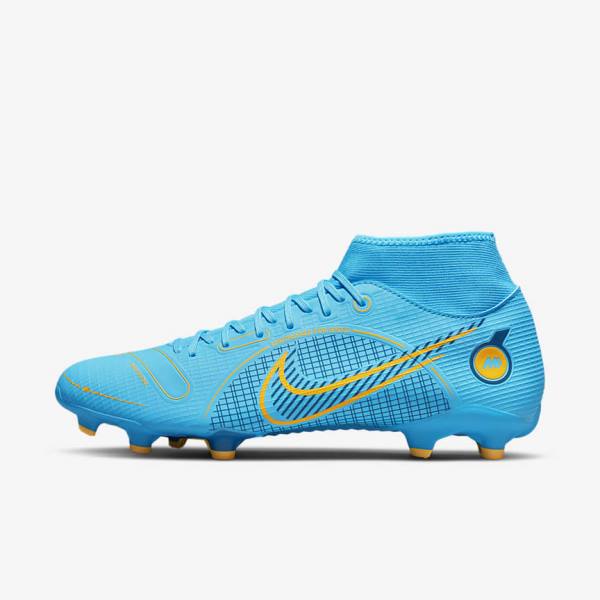 Nike Mercurial Superfly 8 Academy MG Multi-Grounds Ženske Tenisice Za Nogomet Plave Narančaste | NK907PWI