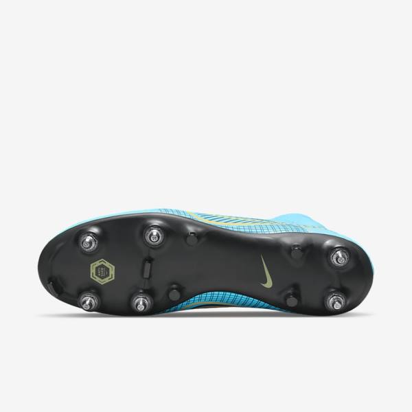 Nike Mercurial Superfly 8 Academy SG-PRO Anti-Clog Traction Soft-Grounds Muške Tenisice Za Nogomet Plave Narančaste | NK497HXC