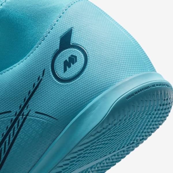 Nike Mercurial Superfly 8 Club IC Indoor Court Ženske Tenisice Za Nogomet Plave Narančaste | NK862VSU