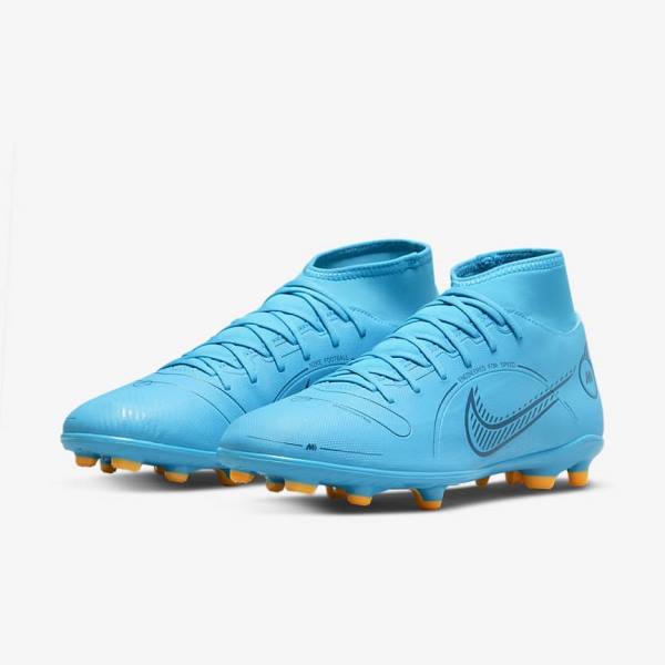 Nike Mercurial Superfly 8 Club MG Multi-Grounds Ženske Tenisice Za Nogomet Plave Narančaste | NK851KDS