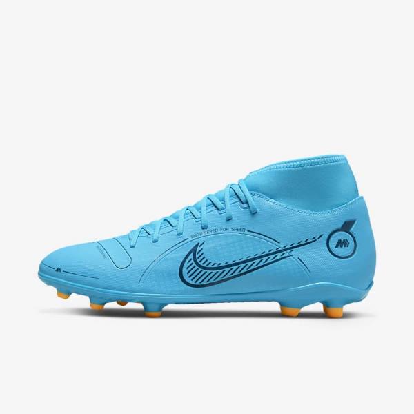 Nike Mercurial Superfly 8 Club MG Multi-Grounds Ženske Tenisice Za Nogomet Plave Narančaste | NK851KDS