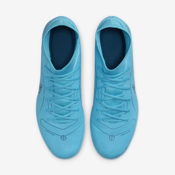 Nike Mercurial Superfly 8 Club TF Turf Muške Tenisice Za Nogomet Plave Narančaste | NK482WCI