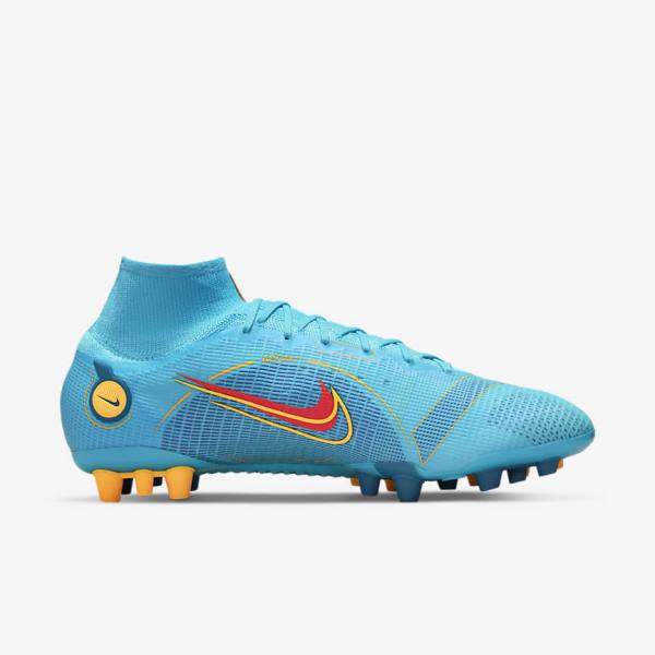 Nike Mercurial Superfly 8 Elite AG Artificial-Grasss Muške Tenisice Za Nogomet Plave Narančaste | NK143QCH