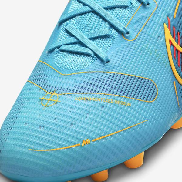 Nike Mercurial Superfly 8 Elite AG Artificial-Grasss Muške Tenisice Za Nogomet Plave Narančaste | NK143QCH