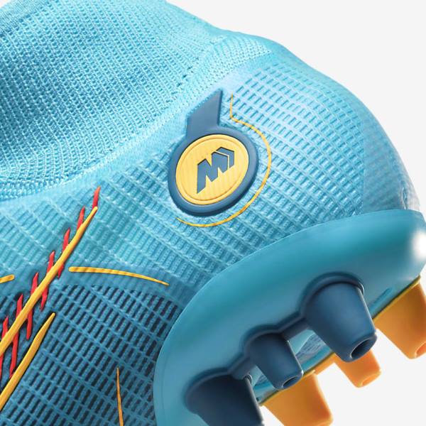 Nike Mercurial Superfly 8 Elite AG Artificial-Grasss Ženske Tenisice Za Nogomet Plave Narančaste | NK301XPT