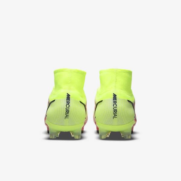 Nike Mercurial Superfly 8 Elite FG Firm-Grounds Muške Tenisice Za Nogomet Crne Svijetlo Crvene | NK278LCF