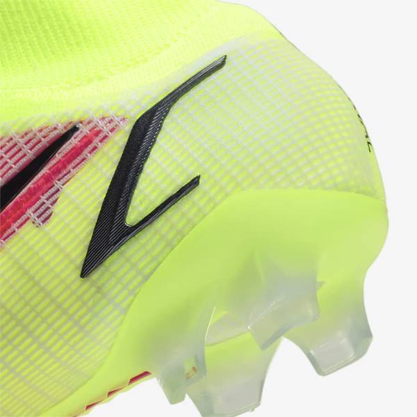 Nike Mercurial Superfly 8 Elite FG Firm-Grounds Muške Tenisice Za Nogomet Crne Svijetlo Crvene | NK278LCF