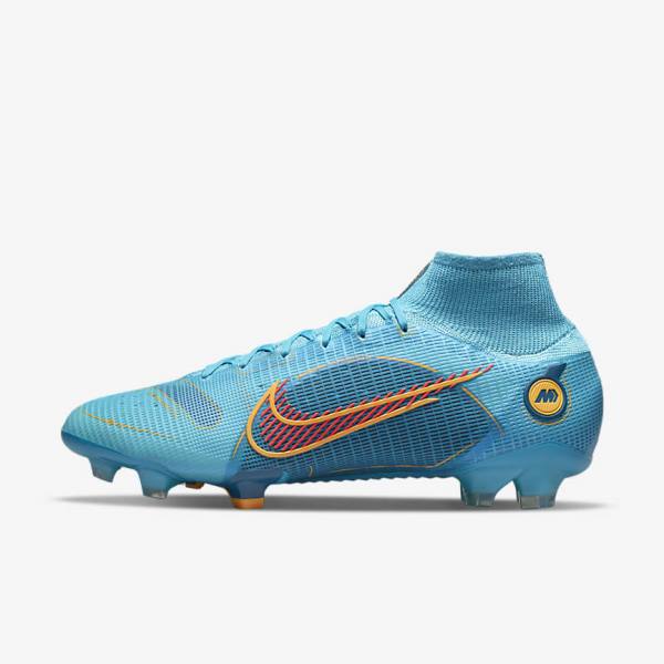 Nike Mercurial Superfly 8 Elite FG Firm-Grounds Muške Tenisice Za Nogomet Plave Narančaste | NK465IKD