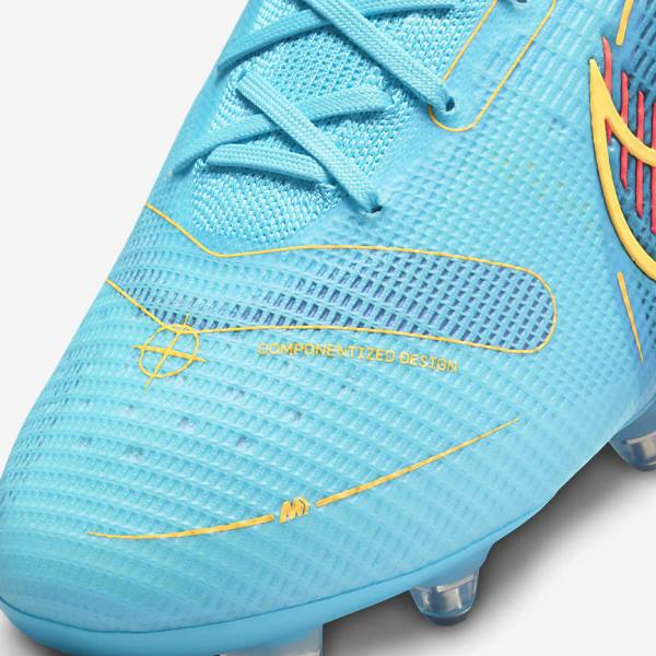 Nike Mercurial Superfly 8 Elite SG-PRO Anti-Clog Traction Soft-Ground Muške Tenisice Za Nogomet Plave Narančaste | NK534KMI