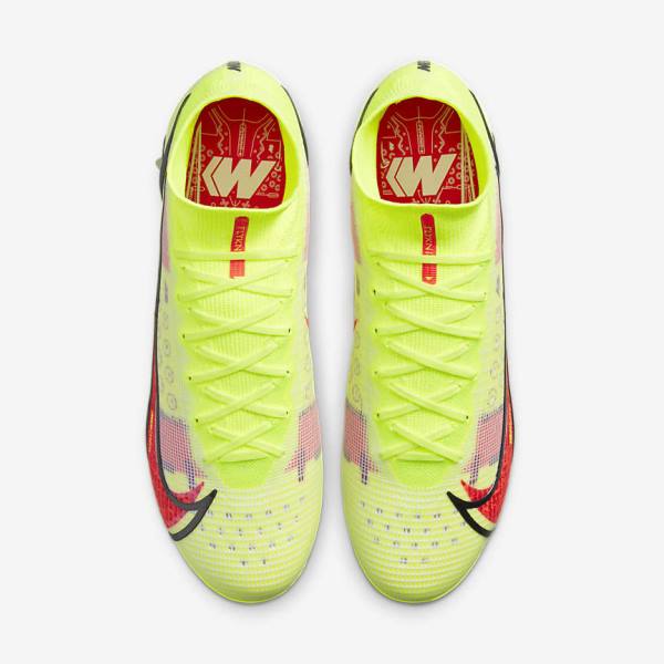 Nike Mercurial Superfly 8 Elite SG-Pro AC Soft-Ground Muške Tenisice Za Nogomet Crne Svijetlo Crvene | NK698ZXO