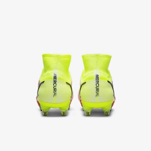 Nike Mercurial Superfly 8 Elite SG-Pro AC Soft-Ground Muške Tenisice Za Nogomet Crne Svijetlo Crvene | NK698ZXO