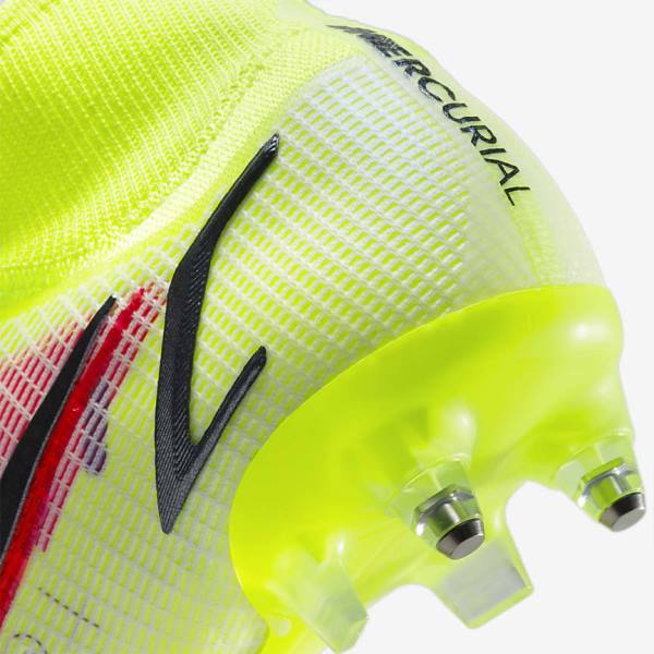 Nike Mercurial Superfly 8 Elite SG-Pro AC Soft-Ground Muške Tenisice Za Nogomet Crne Svijetlo Crvene | NK698ZXO