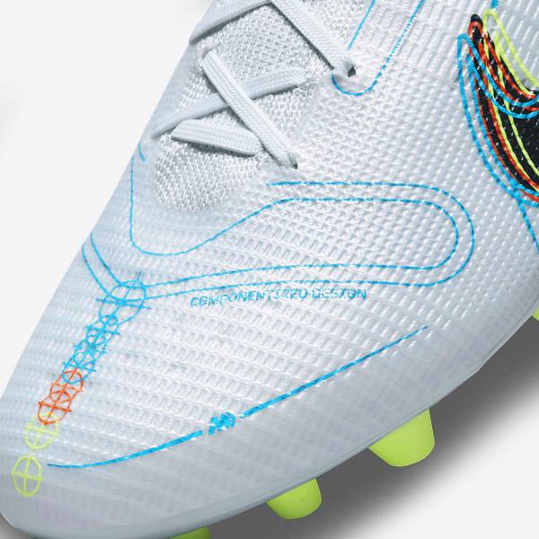 Nike Mercurial Vapor 14 Elite AG Artificial-Grounds Muške Tenisice Za Nogomet Sive Svijetlo Plave Narančaste Plave | NK184MZT