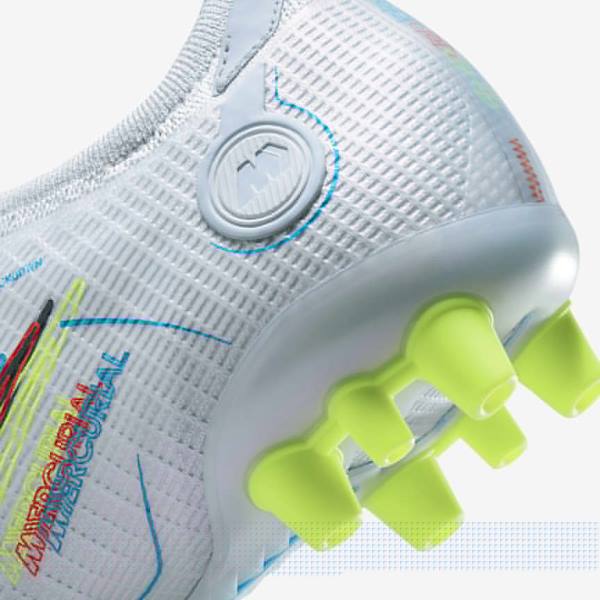 Nike Mercurial Vapor 14 Elite AG Artificial-Grounds Muške Tenisice Za Nogomet Sive Svijetlo Plave Narančaste Plave | NK184MZT