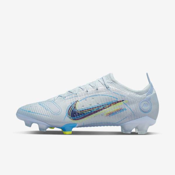 Nike Mercurial Vapor 14 Elite FG Firm-Grounds Ženske Tenisice Za Nogomet Sive Svijetlo Plave Plave | NK238IFZ