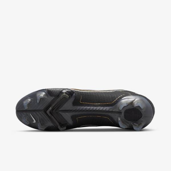 Nike Mercurial Vapor 14 Elite FG Firm-Grounds Ženske Tenisice Za Nogomet Crne Metalne Srebrne Sive Metalne Zlatne | NK716UIZ