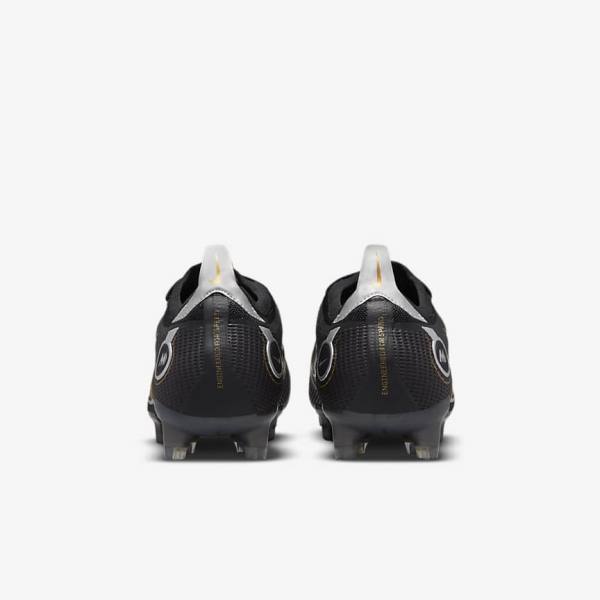 Nike Mercurial Vapor 14 Elite FG Firm-Grounds Ženske Tenisice Za Nogomet Crne Metalne Srebrne Sive Metalne Zlatne | NK716UIZ