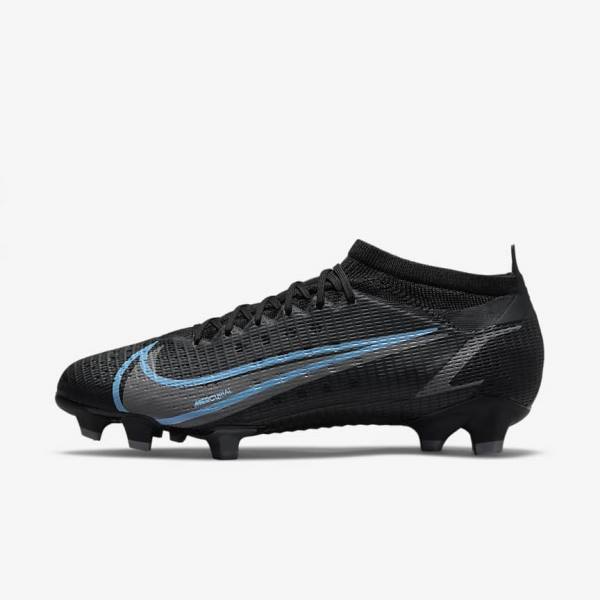 Nike Mercurial Vapor 14 Pro FG Firm-Ground Ženske Tenisice Za Nogomet Crne | NK406QJL