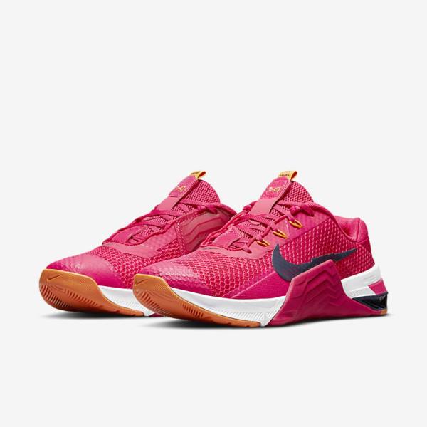 Nike Metcon 7 Ženske Tenisice Za Trening Roze Žute Plave | NK134JPQ