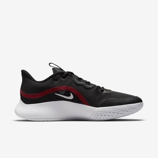 Nike NikeCourt Air Max Volley Hard Court Muške Tenisice Za Tenis Crne Crvene Bijele | NK147VNQ