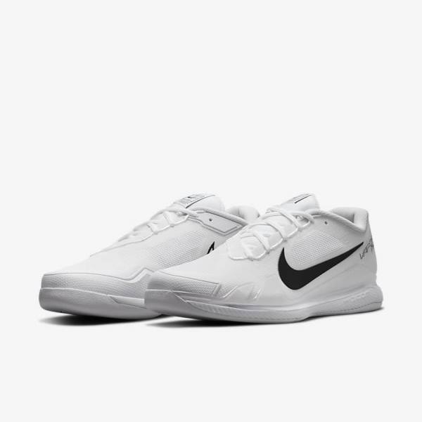 Nike NikeCourt Air Zoom Vapor Pro Carpet Muške Tenisice Za Tenis Bijele Crne | NK584BIC