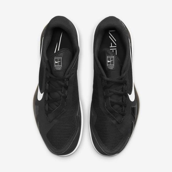 Nike NikeCourt Air Zoom Vapor Pro Carpet Muške Tenisice Za Tenis Crne Bijele | NK768PSE