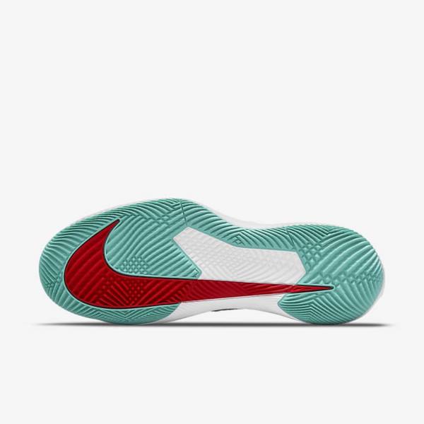 Nike NikeCourt Air Zoom Vapor Pro Hard-Court Ženske Tenisice Za Tenis Bijele Crvene Bordo Tirkizne | NK510TFA