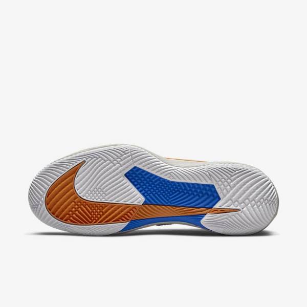 Nike NikeCourt Air Zoom Vapor Pro Hard-Court Ženske Tenisice Za Tenis Bijele Svijetlo Bež Plave | NK657OCL