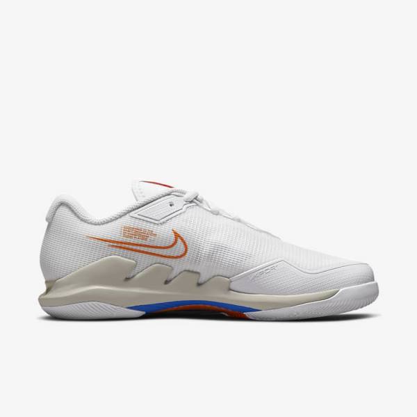 Nike NikeCourt Air Zoom Vapor Pro Hard-Court Ženske Tenisice Za Tenis Bijele Svijetlo Bež Plave | NK657OCL