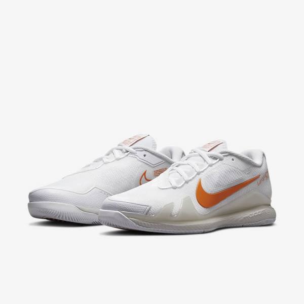 Nike NikeCourt Air Zoom Vapor Pro Hard-Court Ženske Tenisice Za Tenis Bijele Svijetlo Bež Plave | NK657OCL