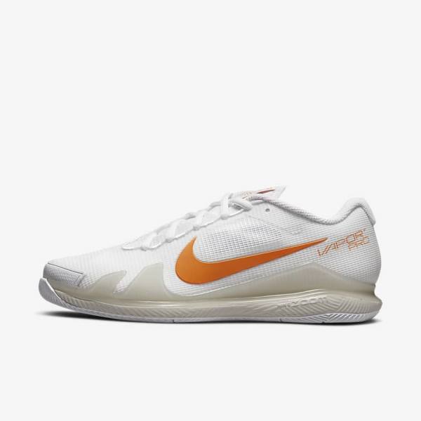 Nike NikeCourt Air Zoom Vapor Pro Hard-Court Ženske Tenisice Za Tenis Bijele Svijetlo Bež Plave | NK657OCL