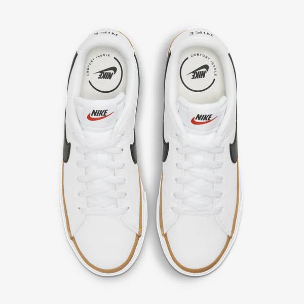 Nike NikeCourt Legacy Ženske Tenisice Bijele Crne | NK849RMO