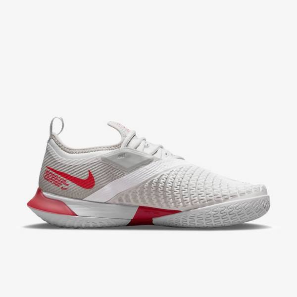 Nike NikeCourt React Vapor NXT Hard Court Ženske Tenisice Za Tenis Svijetlo Bež Bijele | NK041PTK