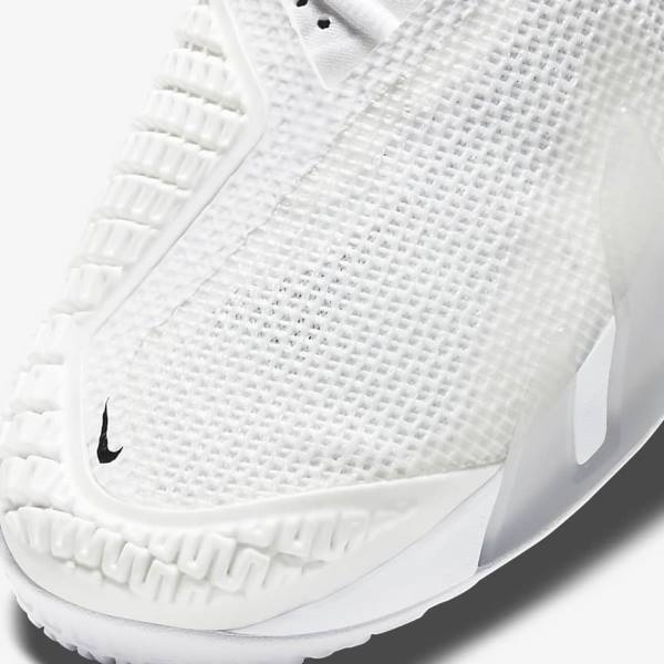 Nike NikeCourt React Vapor NXT Hard-Court Muške Tenisice Za Tenis Bijele Sive Crne | NK614OPT