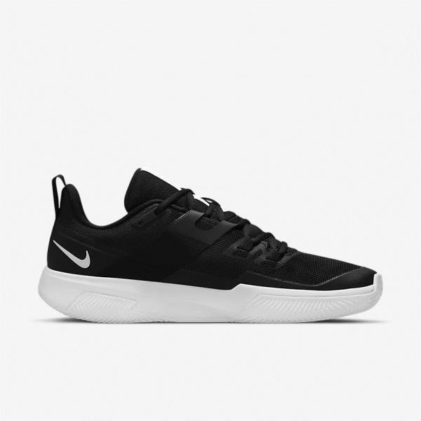 Nike NikeCourt Vapor Lite Clay Court Muške Tenisice Za Tenis Crne Bijele | NK841UEG