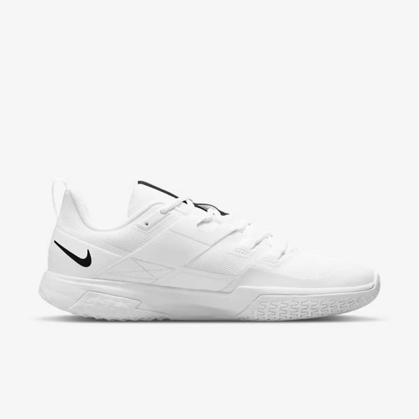 Nike NikeCourt Vapor Lite Hard Court Muške Tenisice Za Tenis Bijele Crne | NK710QEK