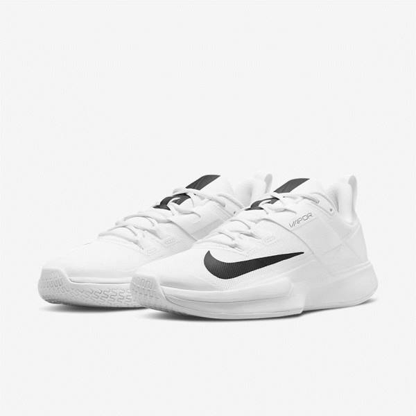 Nike NikeCourt Vapor Lite Hard Court Muške Tenisice Za Tenis Bijele Crne | NK710QEK