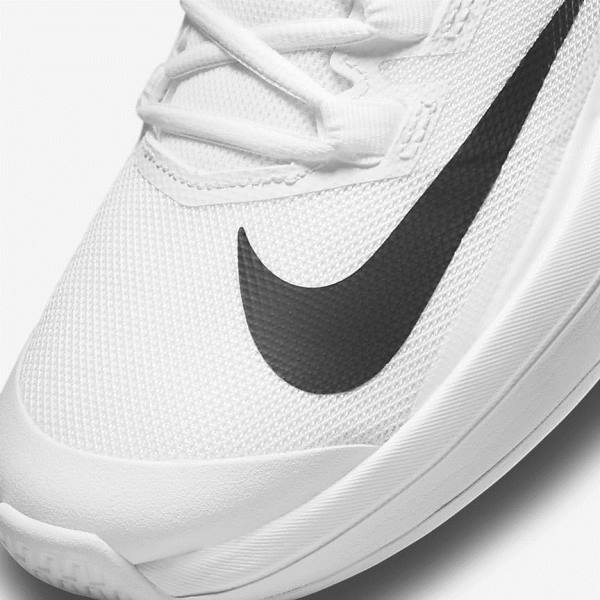 Nike NikeCourt Vapor Lite Hard Court Muške Tenisice Za Tenis Bijele Crne | NK710QEK