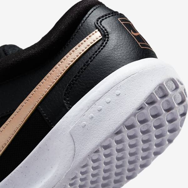 Nike NikeCourt Zoom Lite 3 Ženske Tenisice Za Tenis Crne Bijele Metalne Crvene Smeđe | NK485TDL