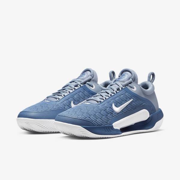 Nike NikeCourt Zoom NXT Clay Court Muške Tenisice Za Tenis Tamnoplave Bijele | NK576EUF