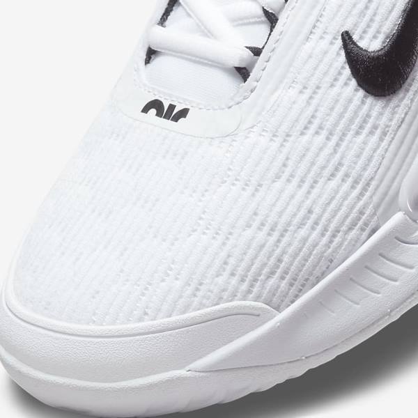 Nike NikeCourt Zoom NXT Hard Court Muške Tenisice Za Tenis Bijele Crne | NK895ZGR