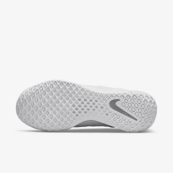 Nike NikeCourt Zoom NXT Hard Court Ženske Tenisice Za Tenis Bijele Sive Metalne Srebrne | NK059CUI