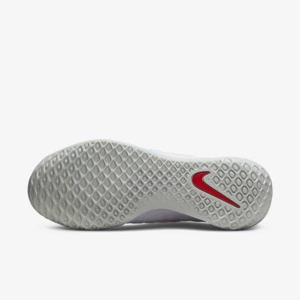 Nike NikeCourt Zoom NXT Hard Court Ženske Tenisice Za Tenis Bijele Svijetlo Srebrne Crvene Tirkizne | NK391IYN