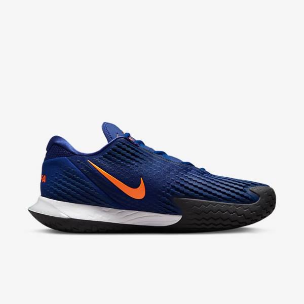 Nike NikeCourt Zoom Vapor Cage 4 Rafa Hard Court Muške Tenisice Za Tenis Kraljevska Plava Plave Narančaste Crne Bijele | NK097APC