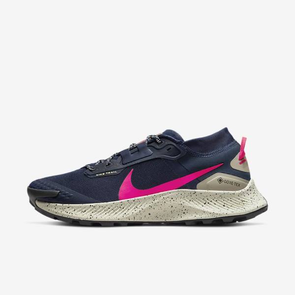 Nike Pegasus Trail 3 GORE-TEX Waterproof Trail Muške Tenisice Za Trčanje Obsidijanske Maslinasto Zelene Crvene | NK208YAD